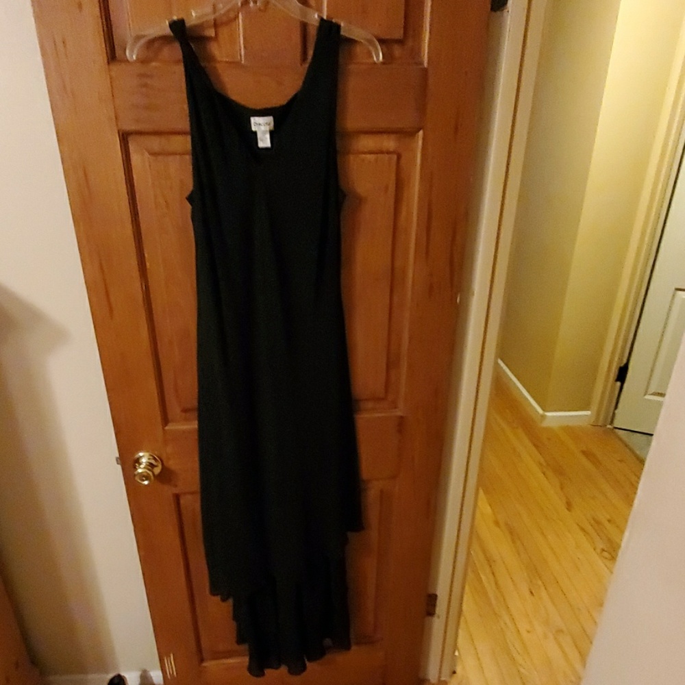 Chico's Size 3 Black Maxi Dress 12/14